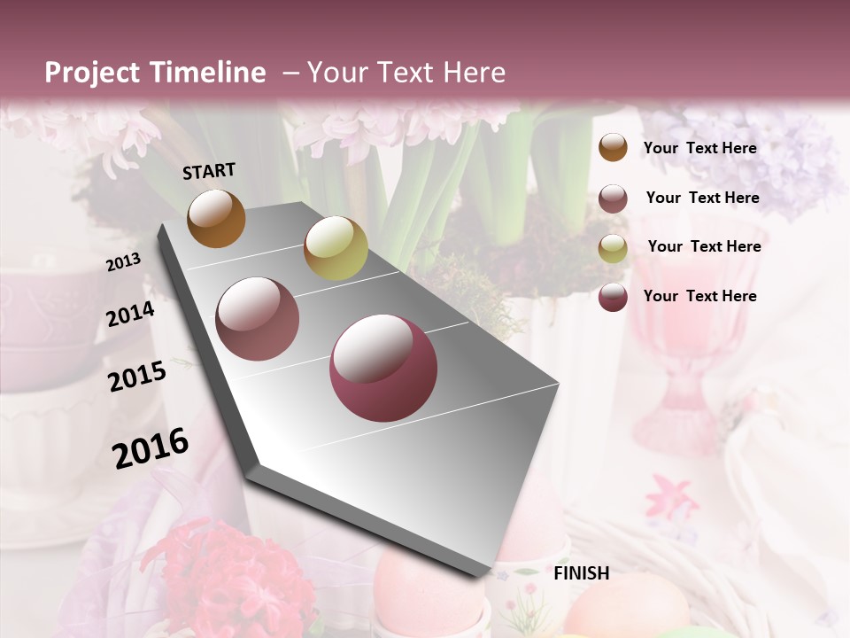 Natural Moss Table PowerPoint Template