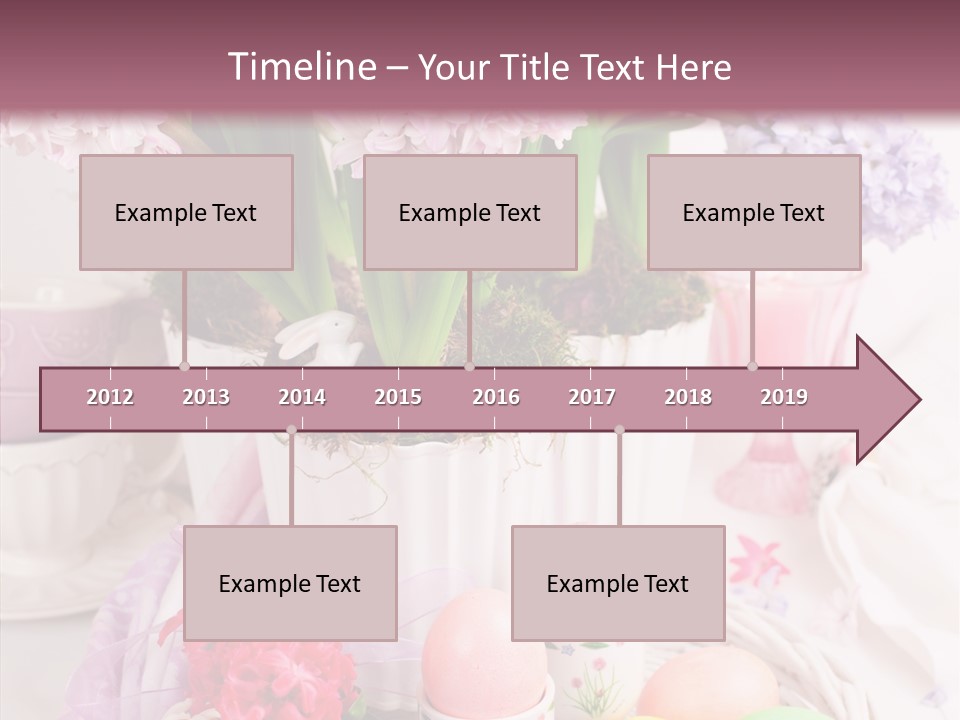 Natural Moss Table PowerPoint Template