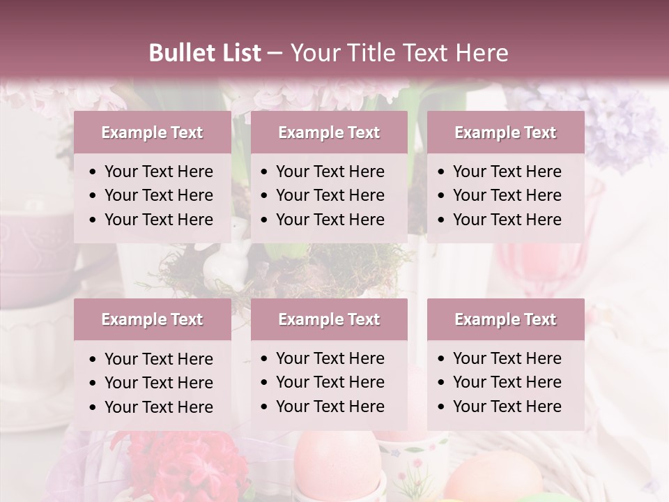 Natural Moss Table PowerPoint Template