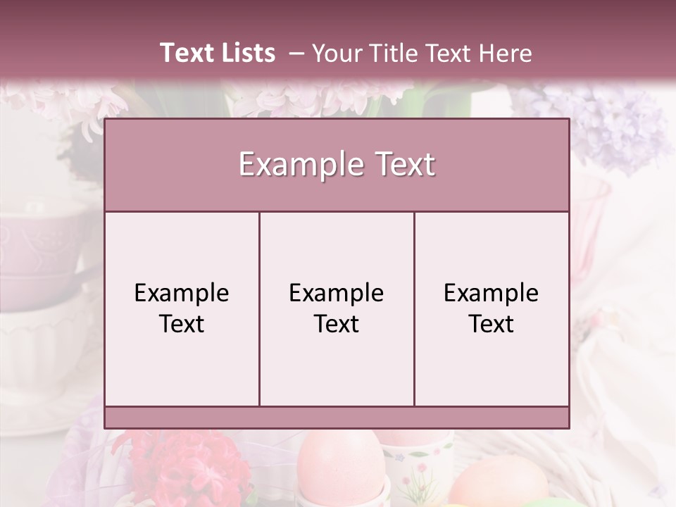 Natural Moss Table PowerPoint Template