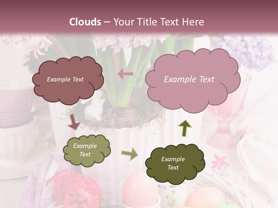 Natural Moss Table PowerPoint Template