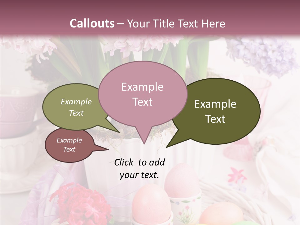 Natural Moss Table PowerPoint Template