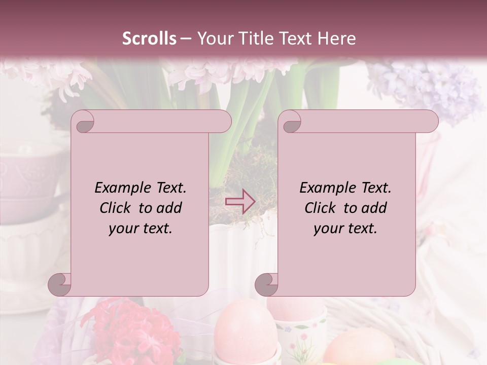 Natural Moss Table PowerPoint Template