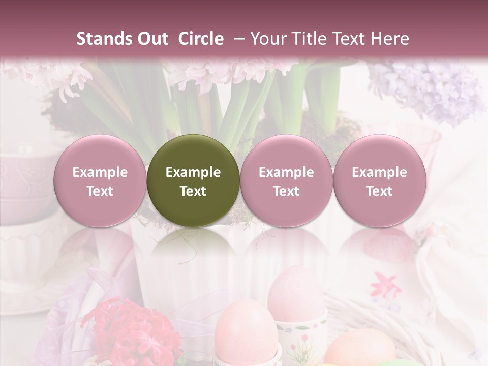 Natural Moss Table PowerPoint Template