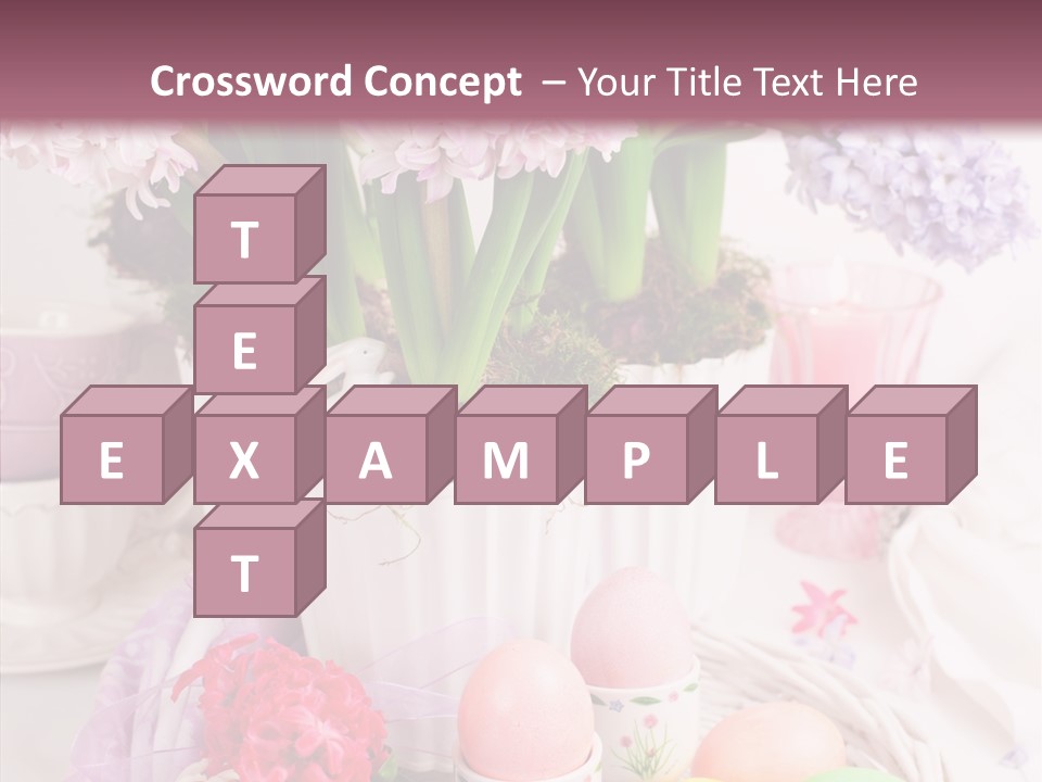 Natural Moss Table PowerPoint Template