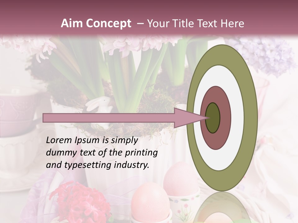 Natural Moss Table PowerPoint Template