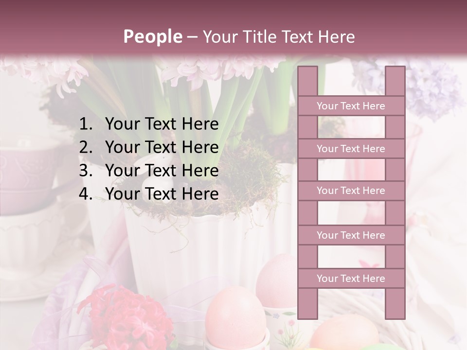 Natural Moss Table PowerPoint Template