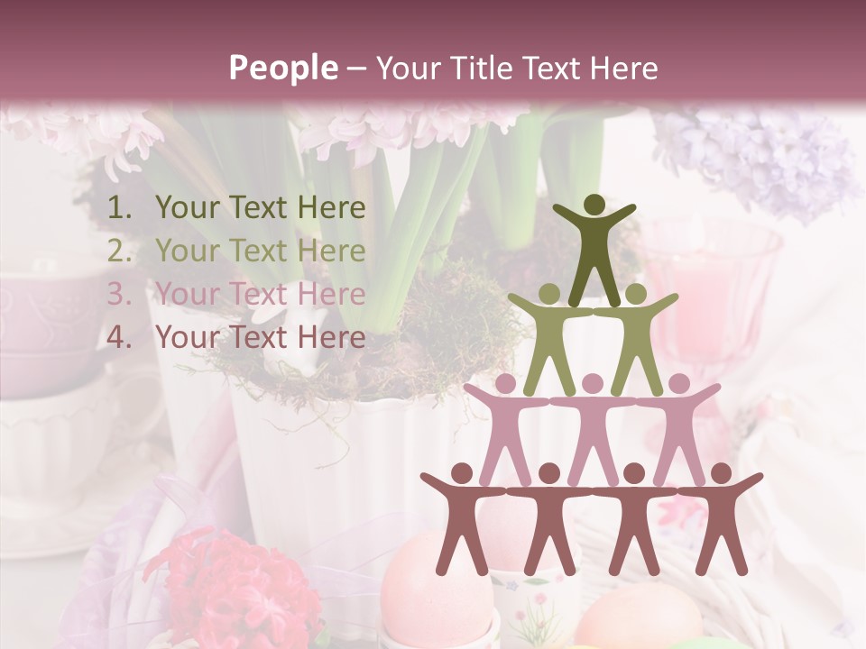 Natural Moss Table PowerPoint Template