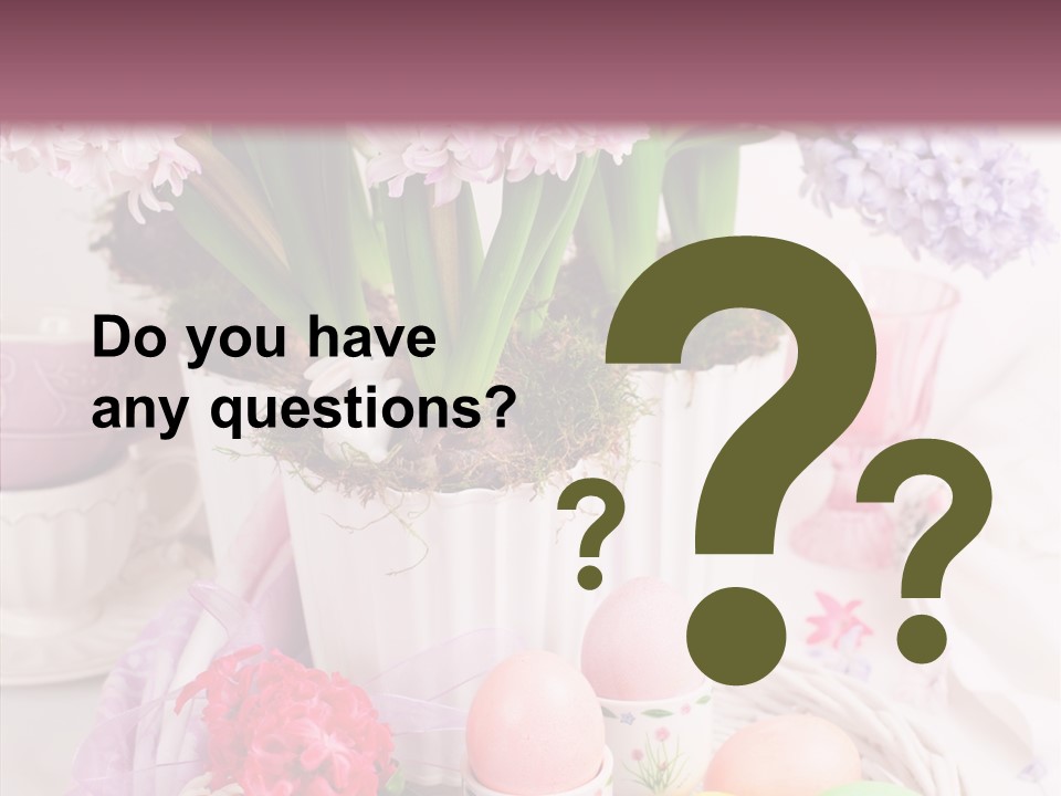 Natural Moss Table PowerPoint Template