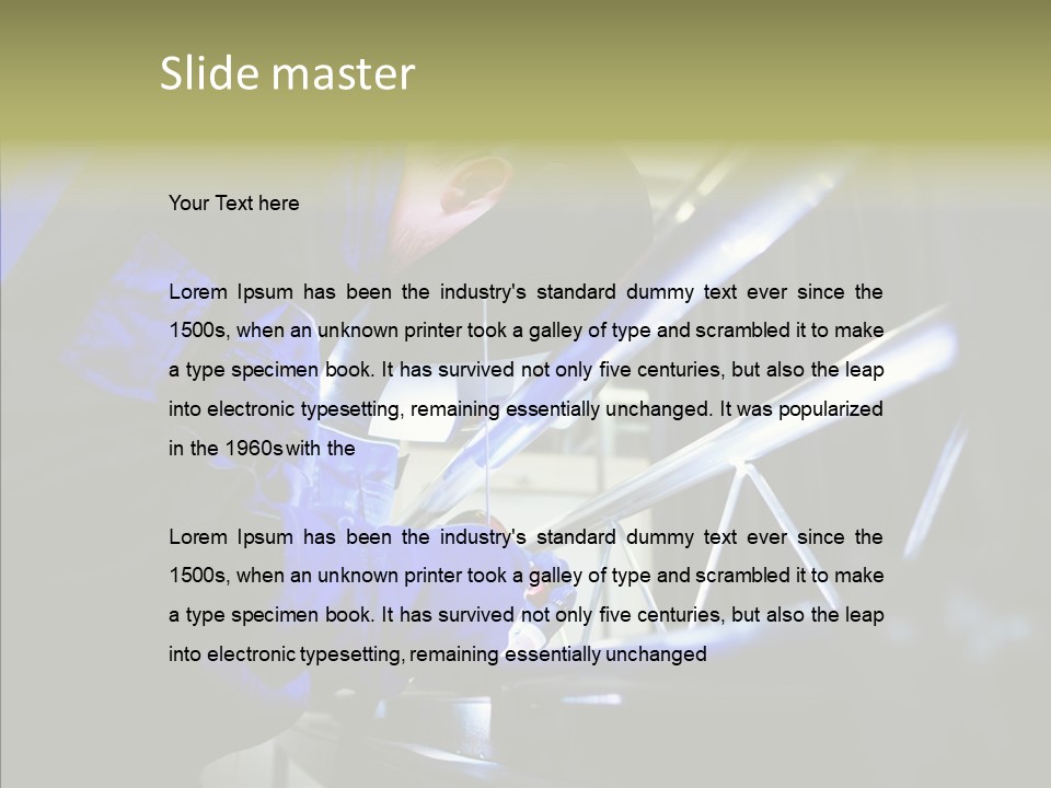 Blue Repair Profession PowerPoint Template