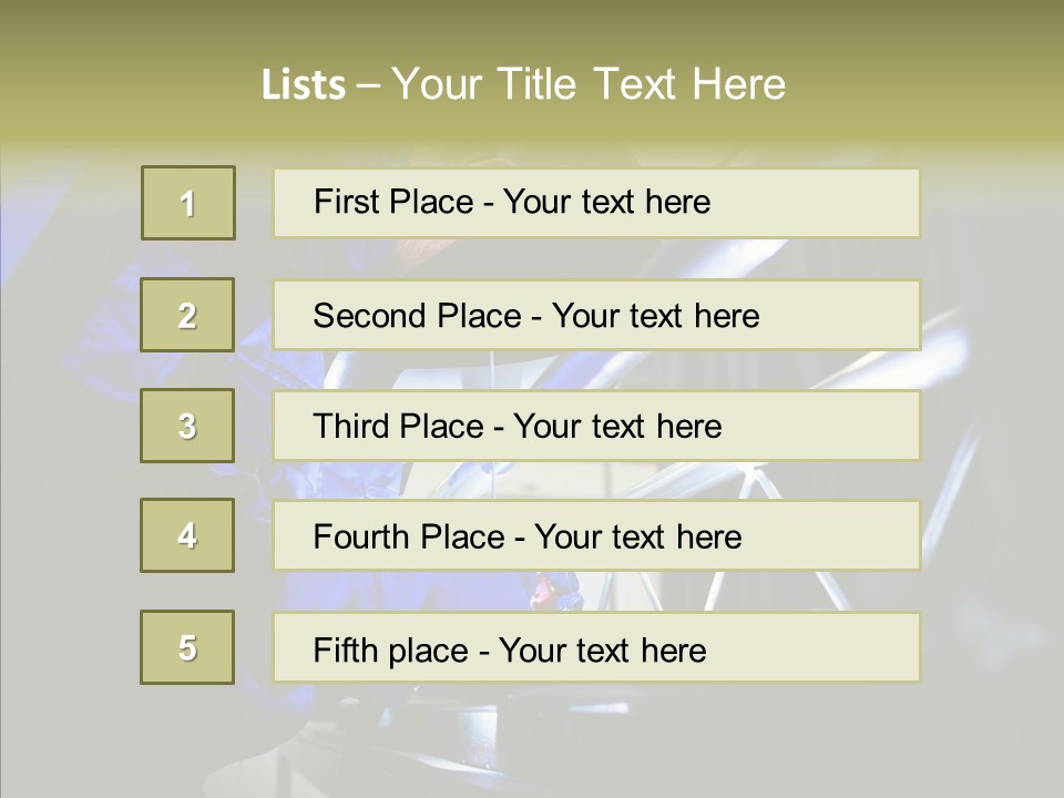 Blue Repair Profession PowerPoint Template