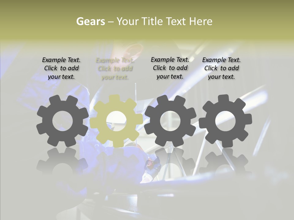 Blue Repair Profession PowerPoint Template