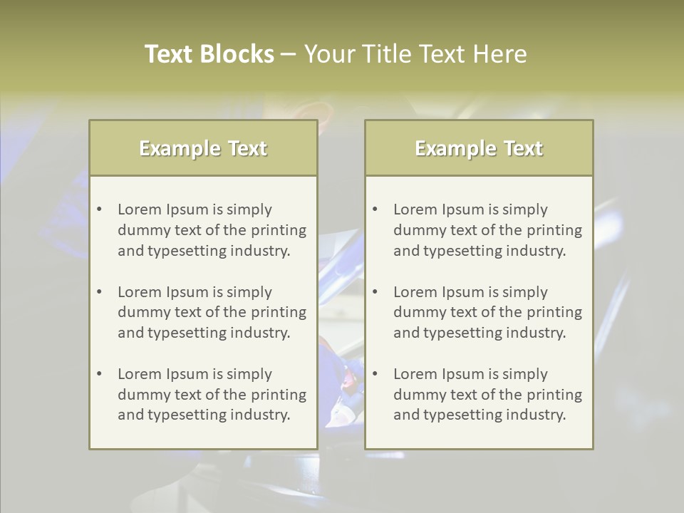 Blue Repair Profession PowerPoint Template