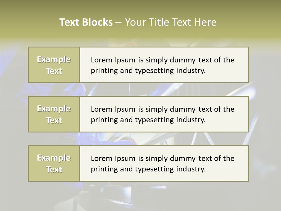 Blue Repair Profession PowerPoint Template