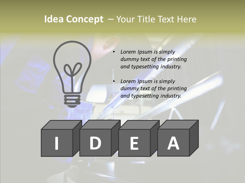 Blue Repair Profession PowerPoint Template
