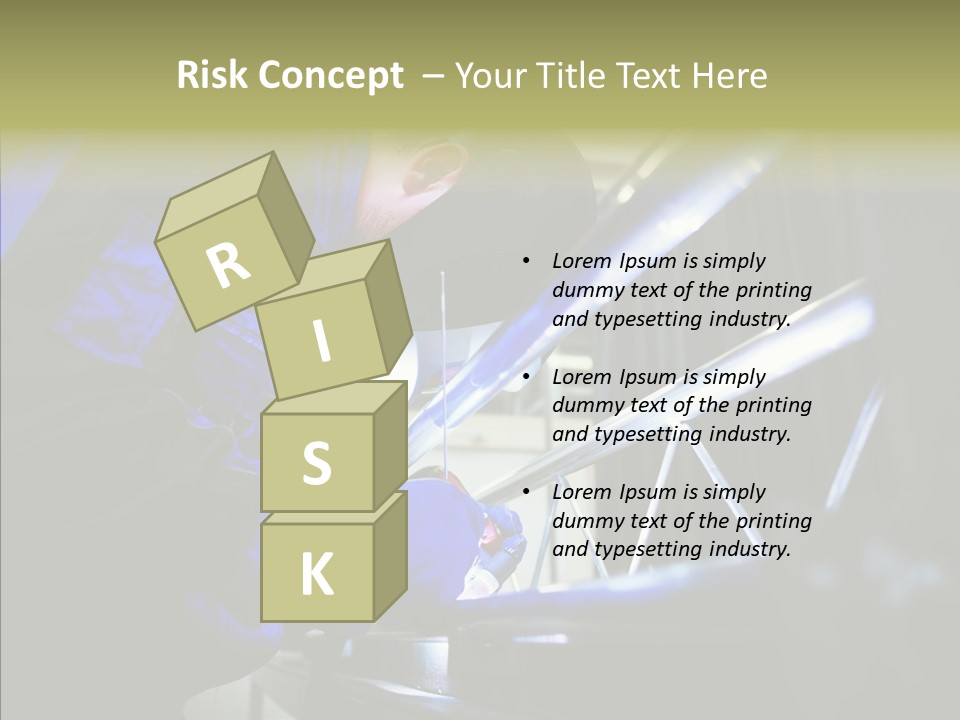 Blue Repair Profession PowerPoint Template