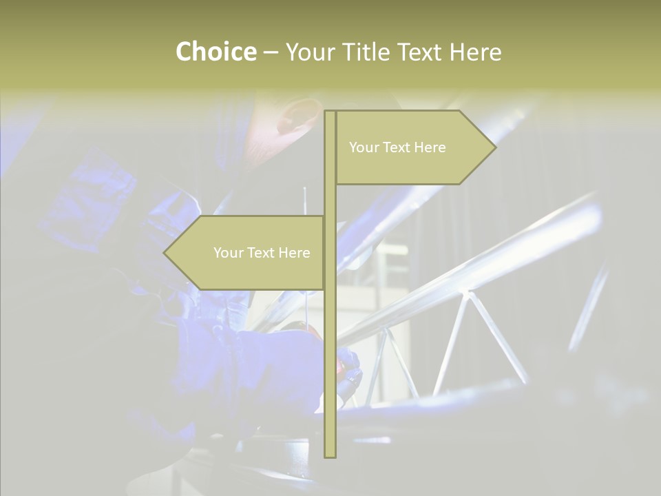 Blue Repair Profession PowerPoint Template