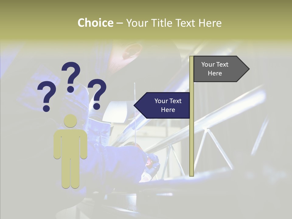 Blue Repair Profession PowerPoint Template