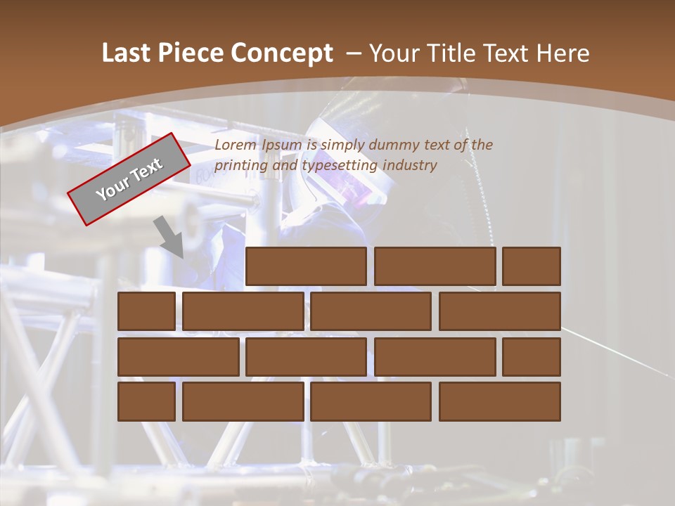 Tool Trained Helmet PowerPoint Template