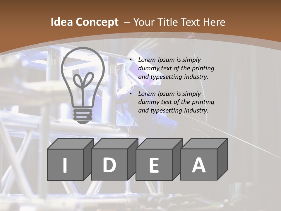 Tool Trained Helmet PowerPoint Template