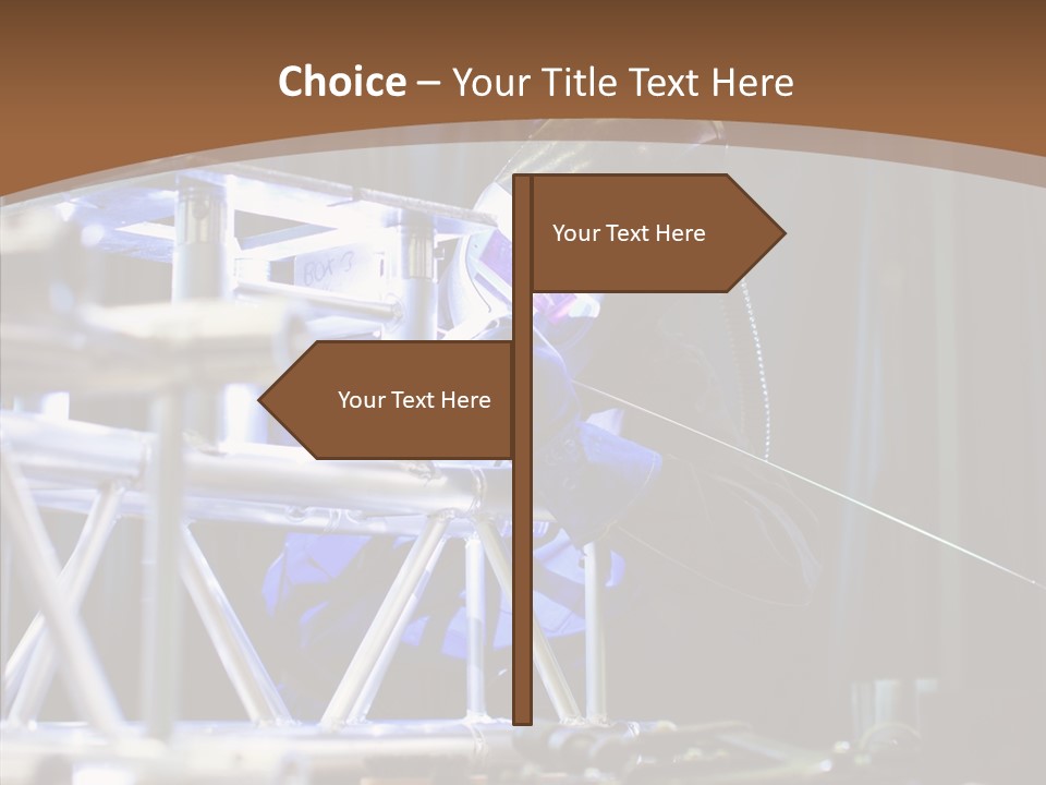 Tool Trained Helmet PowerPoint Template