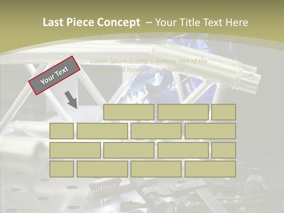 Laborer Helmet Steel PowerPoint Template