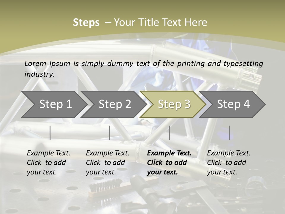 Laborer Helmet Steel PowerPoint Template