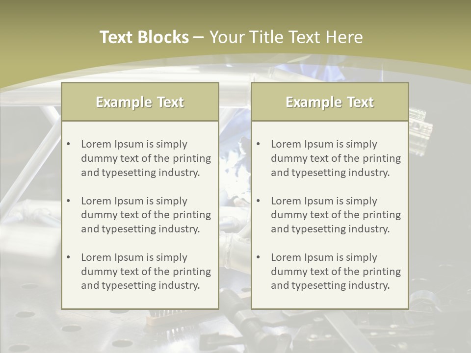 Laborer Helmet Steel PowerPoint Template