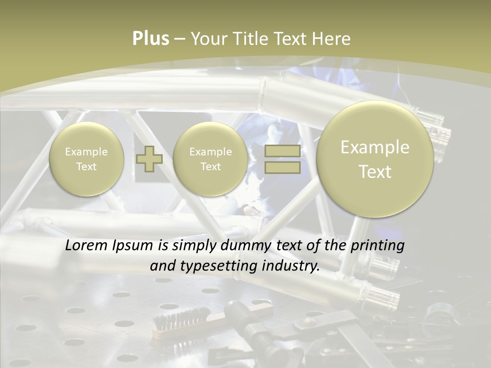 Laborer Helmet Steel PowerPoint Template
