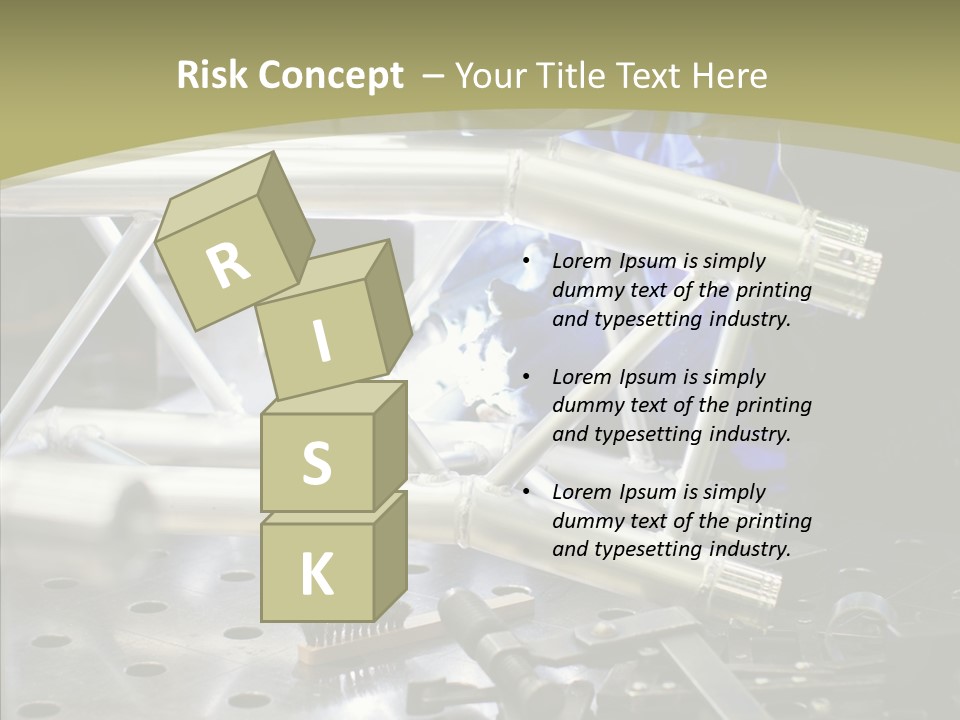 Laborer Helmet Steel PowerPoint Template