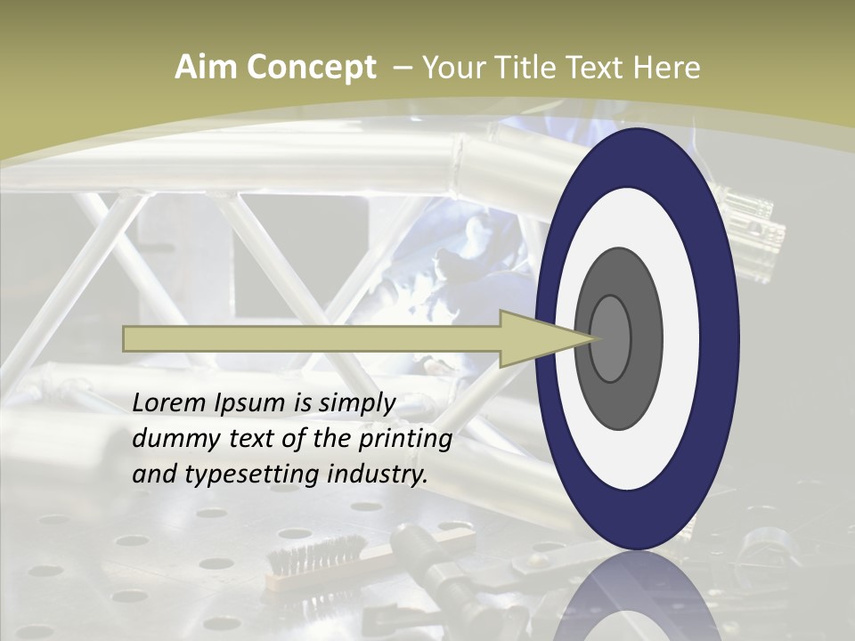 Laborer Helmet Steel PowerPoint Template