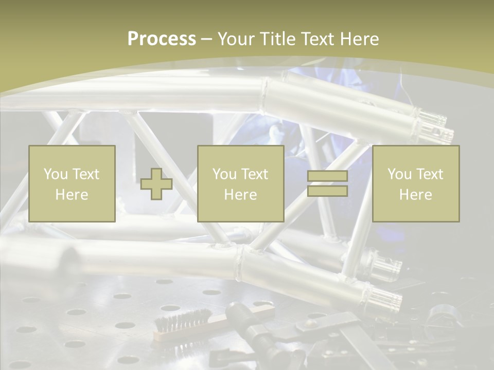 Laborer Helmet Steel PowerPoint Template