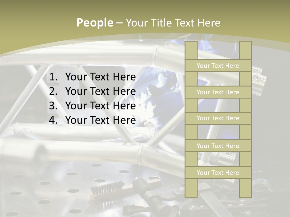 Laborer Helmet Steel PowerPoint Template