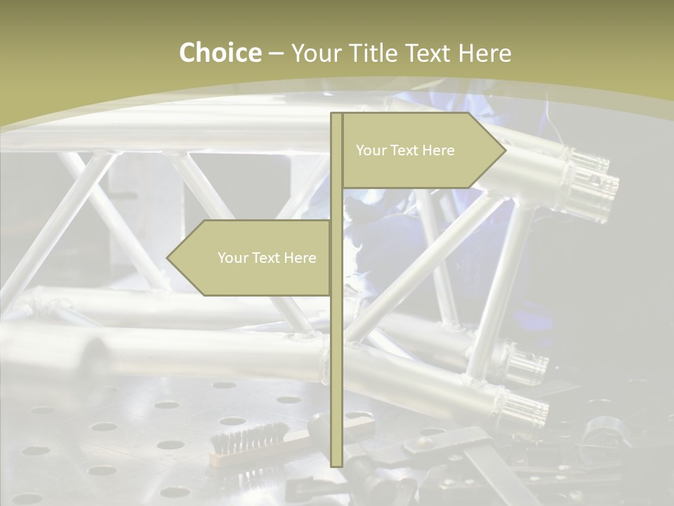Laborer Helmet Steel PowerPoint Template