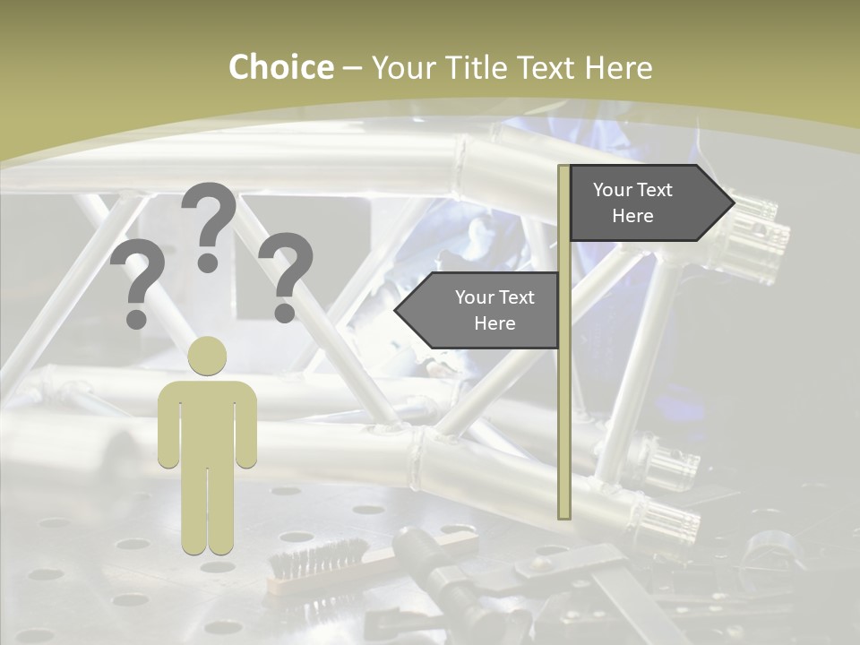 Laborer Helmet Steel PowerPoint Template