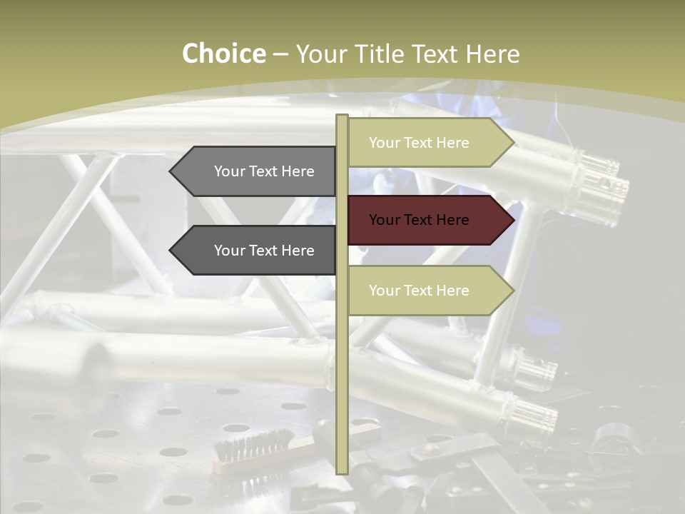 Laborer Helmet Steel PowerPoint Template