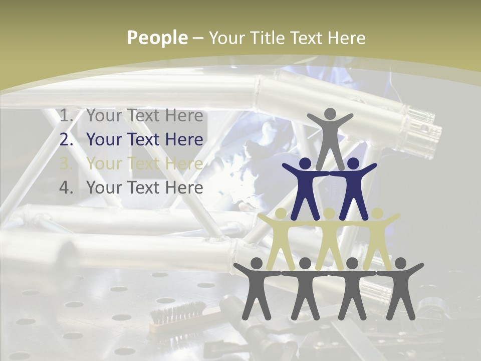 Laborer Helmet Steel PowerPoint Template