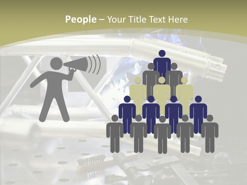 Laborer Helmet Steel PowerPoint Template