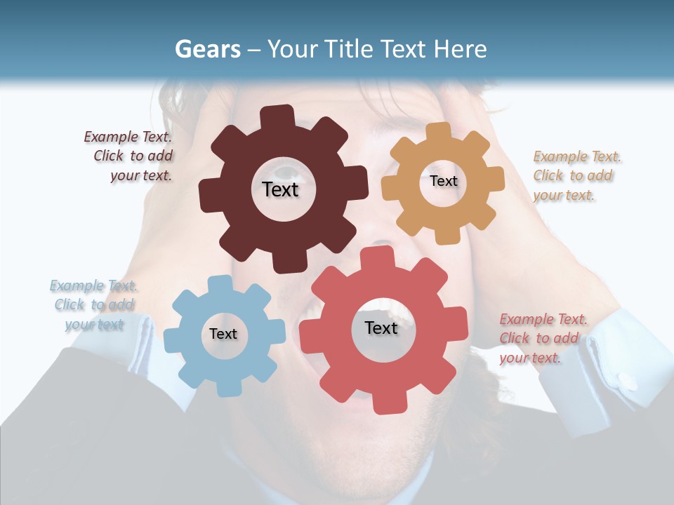 Writing Toon Human PowerPoint Template