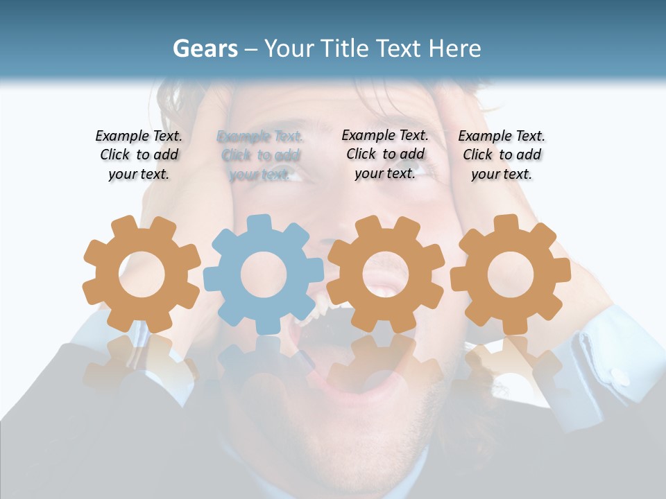 Writing Toon Human PowerPoint Template