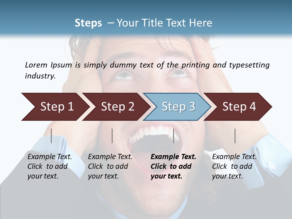 Writing Toon Human PowerPoint Template