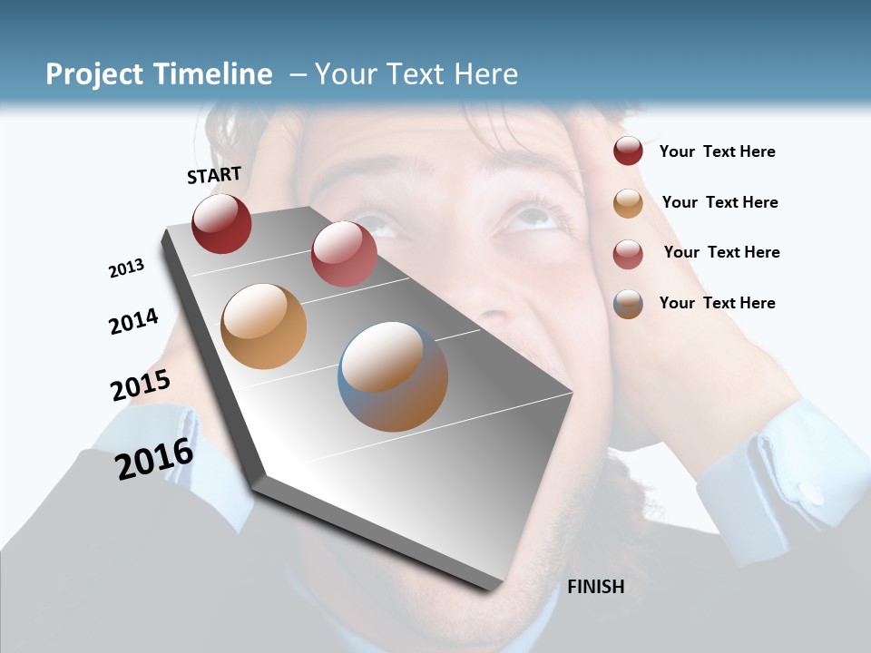 Writing Toon Human PowerPoint Template