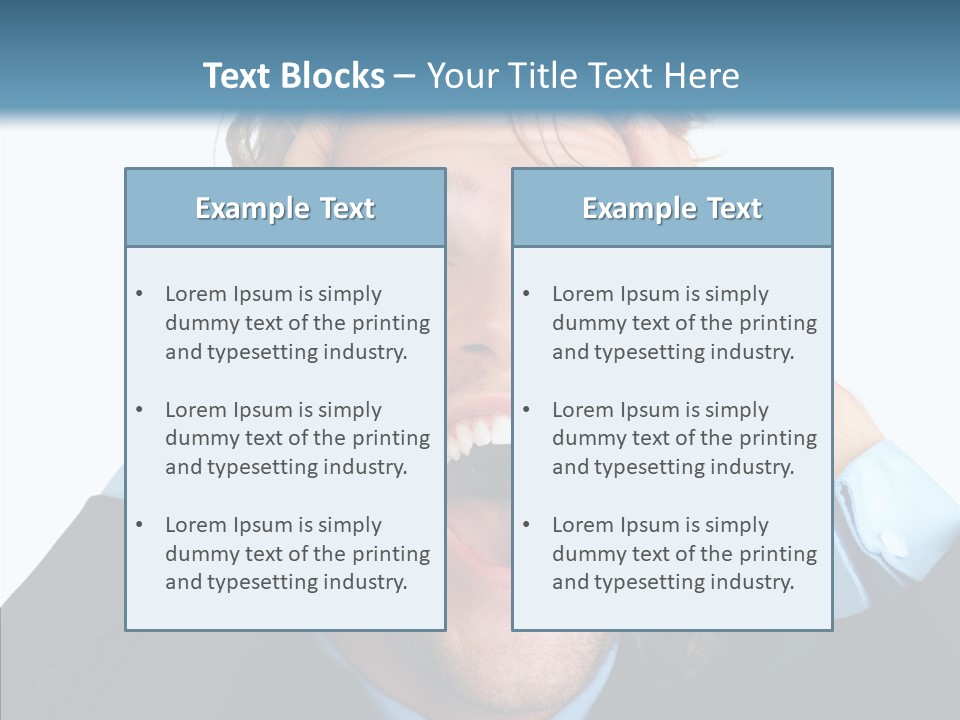 Writing Toon Human PowerPoint Template