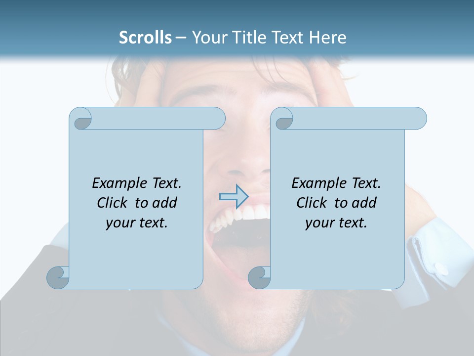 Writing Toon Human PowerPoint Template