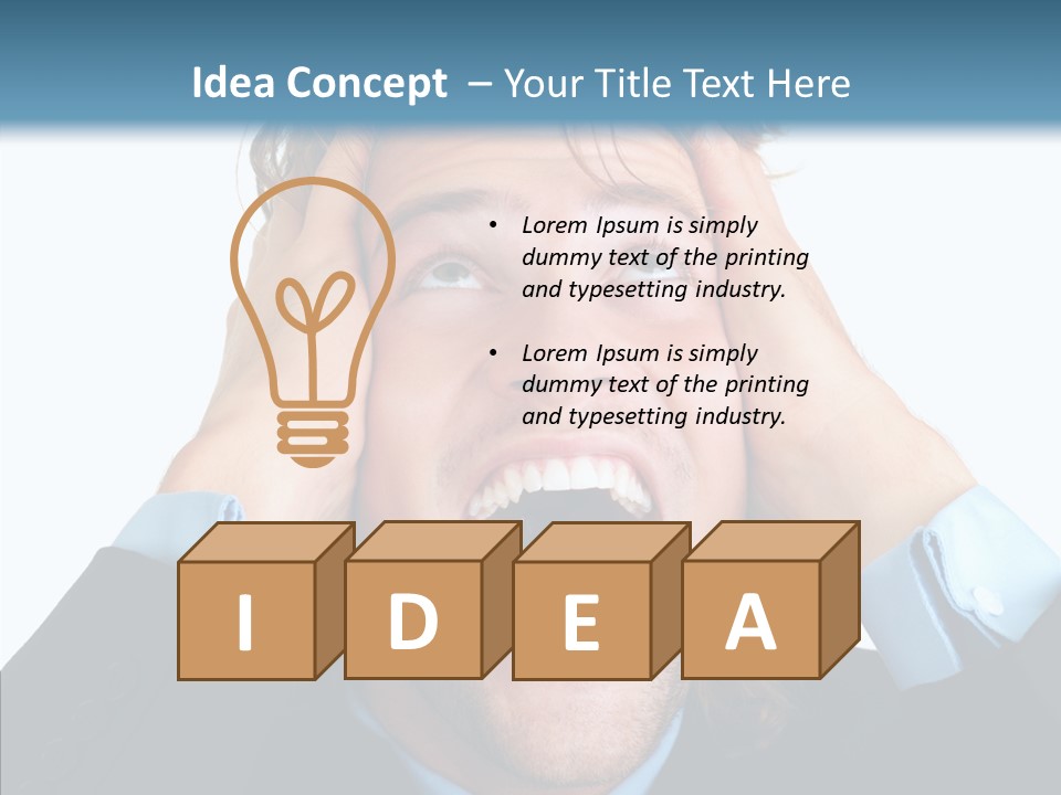 Writing Toon Human PowerPoint Template