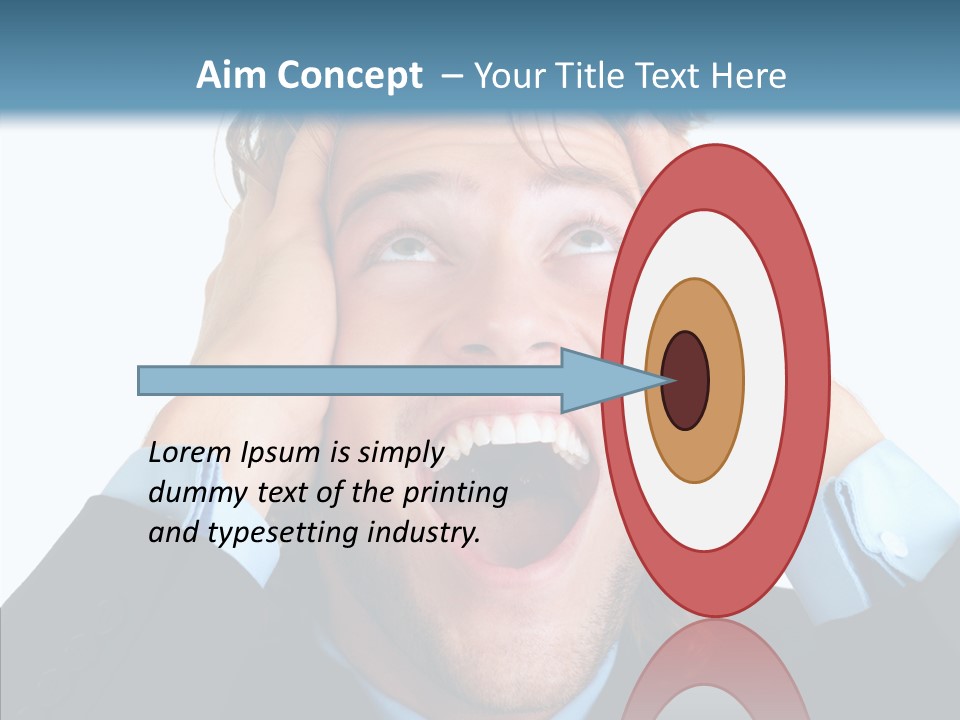 Writing Toon Human PowerPoint Template