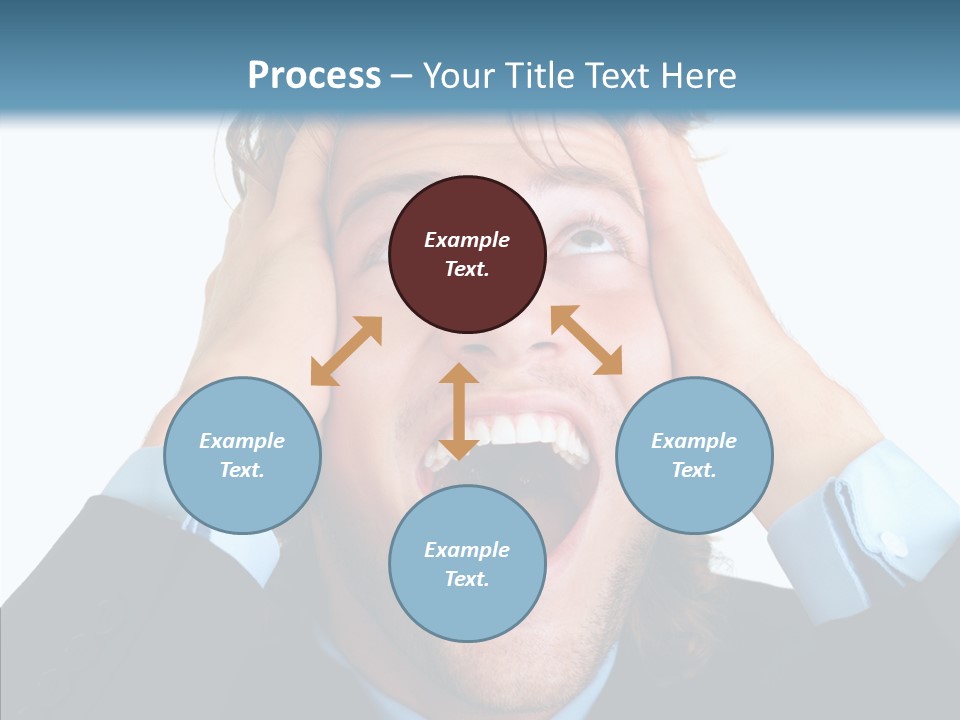 Writing Toon Human PowerPoint Template