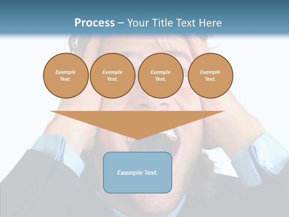 Writing Toon Human PowerPoint Template