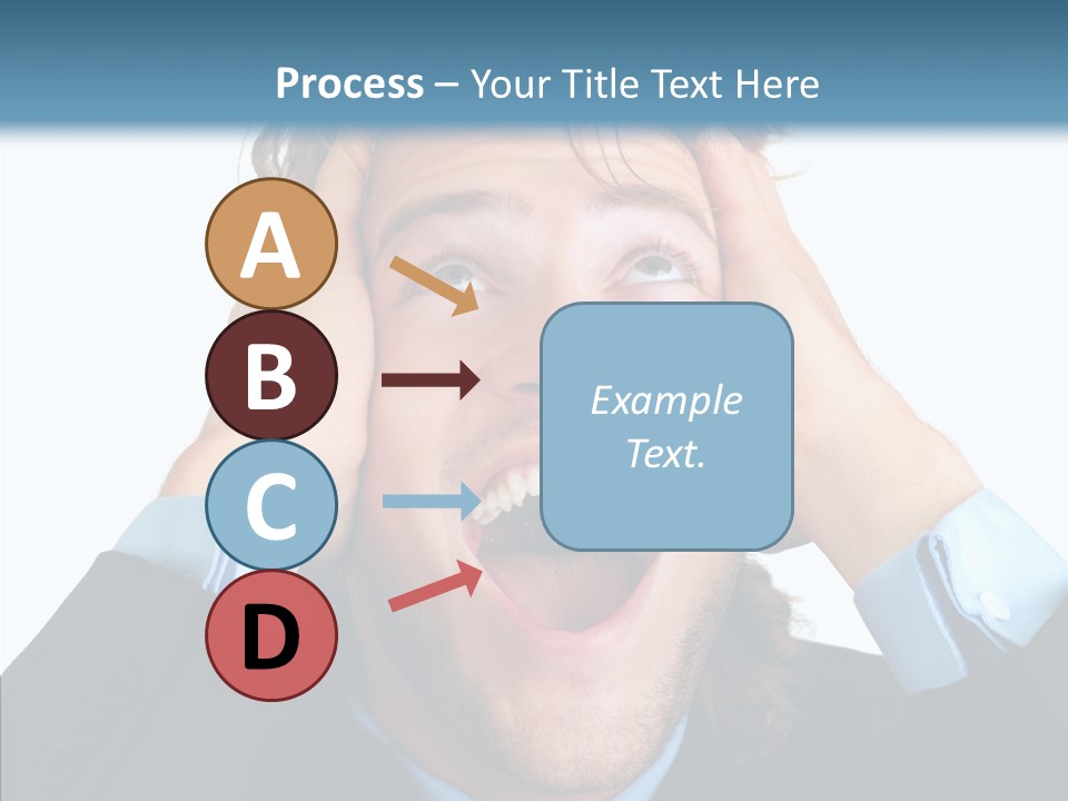 Writing Toon Human PowerPoint Template