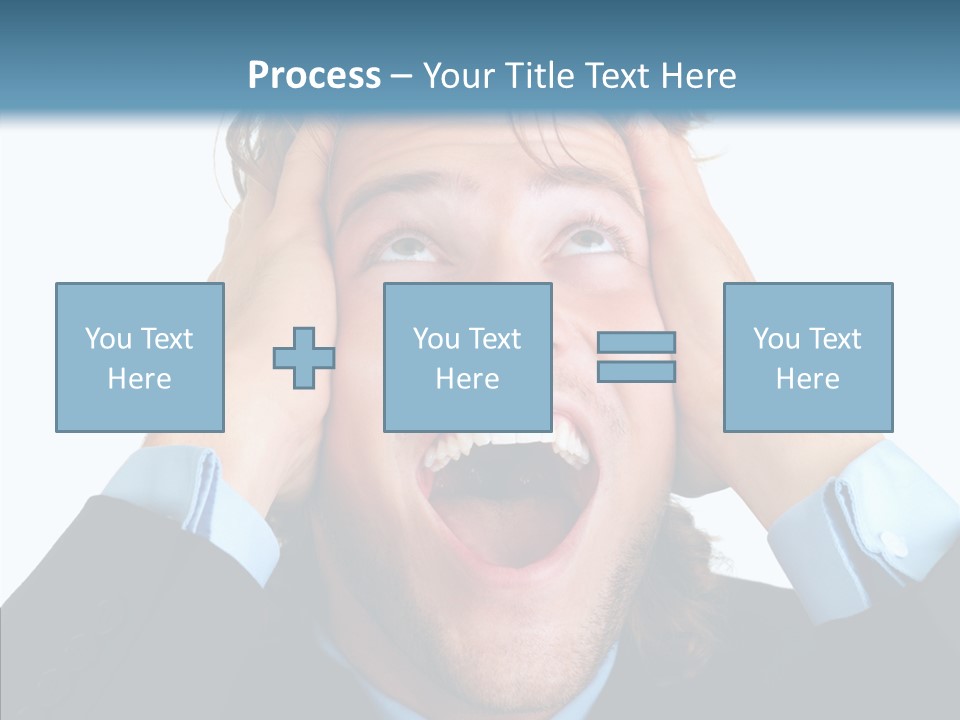 Writing Toon Human PowerPoint Template